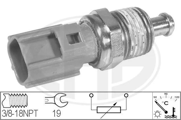 Sensor de temperatura do fluido de esfriamento 330144 ERA