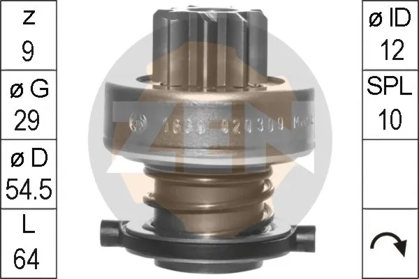 Roda-livre do motor de arranco ZN1630 ERA
