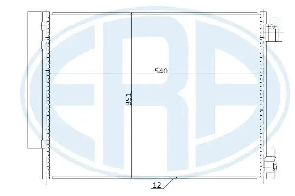 Radiador de aparelho de ar condicionado Renault DUSTER 2 HM