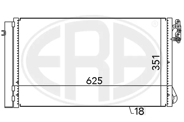 Radiador de aparelho de ar condicionado BMW 3 E90
