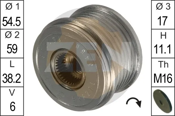 Polia do gerador Fiat Ducato 3 250