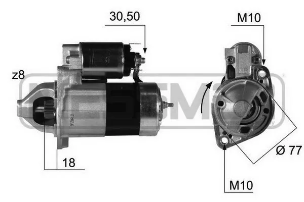 Motor de arranco 220381 ERA
