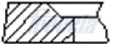 Kit de anéis de pistão de motor, STD. FR10248100 Freccia