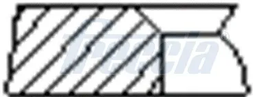 Anéis do pistão para 1 cilindro, STD. FR10079300 Freccia