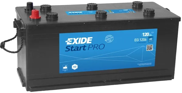 Bateria recarregável (PILHA) EG1206 Exide