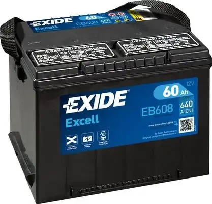 Bateria recarregável (PILHA) EB608 Exide