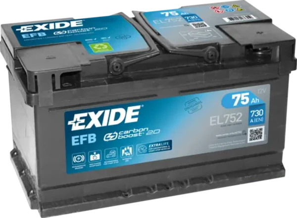 EL752 Exide bateria recarregável (pilha)