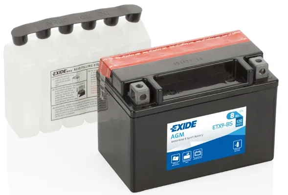 Bateria recarregável (PILHA) ETX9BS Exide