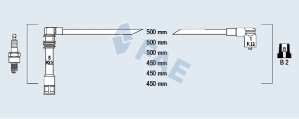 85062 FAE fios de alta voltagem, kit