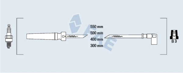 83564 FAE fios de alta voltagem, kit