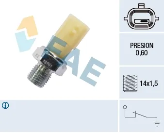 Sensor de pressão de óleo 12701 FAE