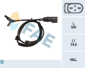 Sensor dianteiro de ABS 78152 FAE
