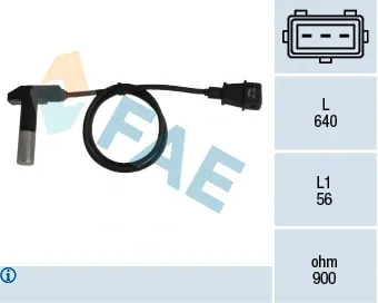 Sensor de posição (de revoluções) de cambota 79244 FAE