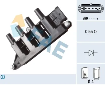 Bobina de ignição 80340 FAE