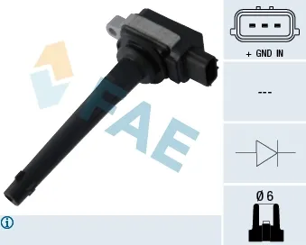 Bobina de ignição 80288 FAE
