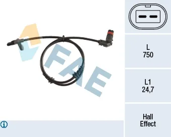 Sensor dianteiro de ABS 78210 FAE