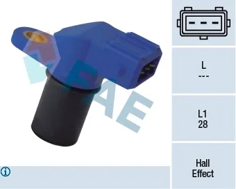 Sensor de posição da árvore distribuidora 79102 FAE