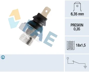 Sensor de pressão de óleo 11620 FAE