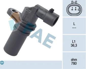 Sensor de posição (de revoluções) de cambota Fiat 500 312