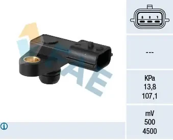Sensor de pressão do sistema de recuperação dos vapores 15217 FAE
