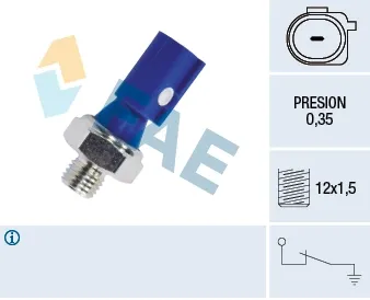 Sensor de pressão de óleo 12841 FAE