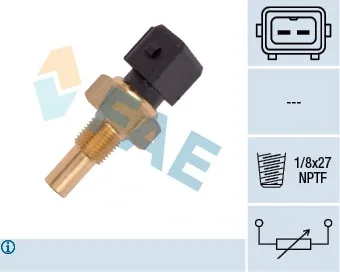 Sensor de temperatura do fluido de esfriamento 33830 FAE