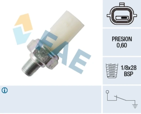 12699 FAE sensor de pressão de óleo