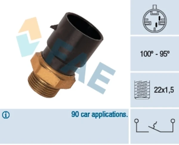36190 FAE sensor de temperatura do fluido de esfriamento (de ativação de ventilador do radiador)
