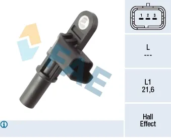 Sensor de posição da árvore distribuidora 79444 FAE