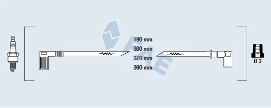 Fios de alta voltagem, kit 85250 FAE