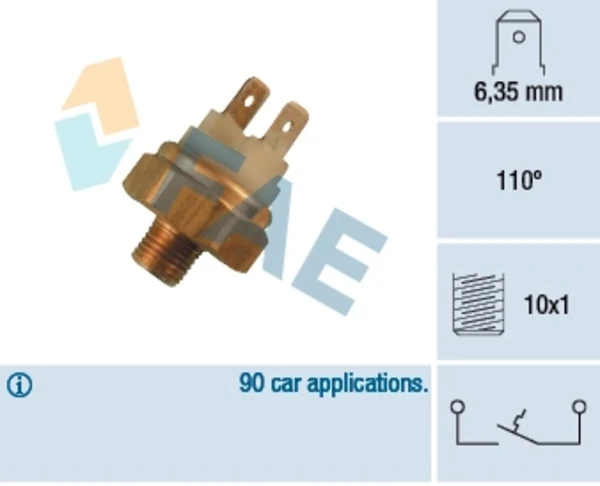 35480 FAE sensor de temperatura do fluido de esfriamento