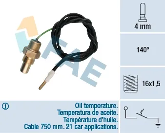 Sensor de temperatura de óleo de motor 35230 FAE