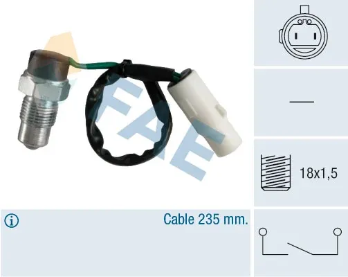 Sensor de ativação das luzes de marcha à ré 40840 FAE