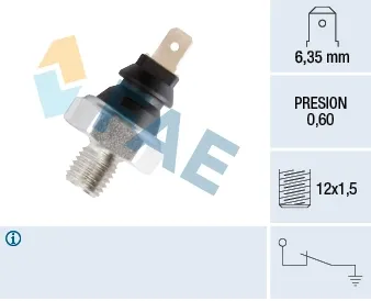 Sensor de pressão de óleo 11650 FAE