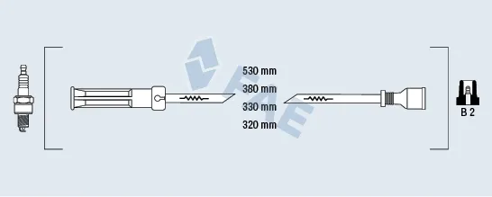 Fios de alta voltagem, kit 85996 FAE