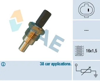 Sensor de temperatura do fluido de esfriamento 32640 FAE