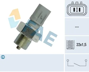 Sensor de ativação das luzes de marcha à ré 40896 FAE