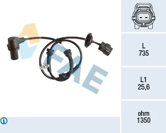 Sensor ABS dianteiro esquerdo 78148 FAE