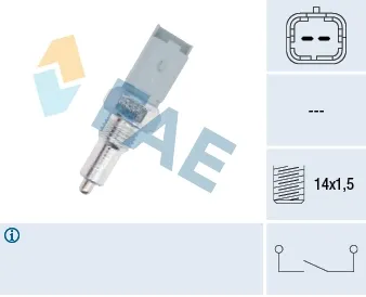 Sensor de ativação das luzes de marcha à ré 40492 FAE