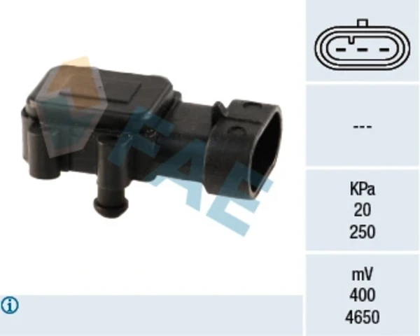 15023 FAE sensor de pressão no coletor de admissão, map