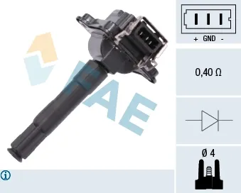 Bobina de ignição 80252 FAE