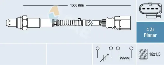 Sonda lambda, sensor direito de oxigênio depois de catalisador 77900 FAE