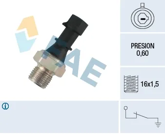 Sensor de pressão de óleo 12480 FAE