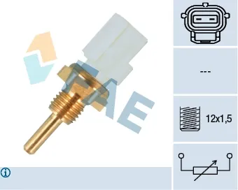 Sensor de temperatura do fluido de esfriamento, no dispositivo 33255 FAE