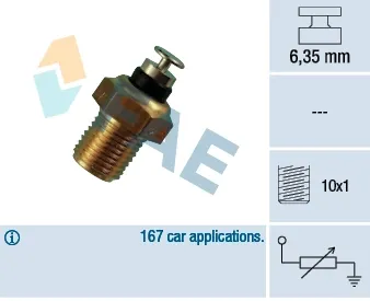 Sensor de temperatura do fluido de esfriamento 32110 FAE