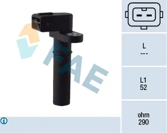 Sensor de posição (de revoluções) de cambota 79143 FAE