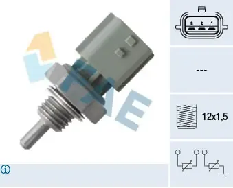 Sensor de temperatura do fluido de esfriamento 33841 FAE