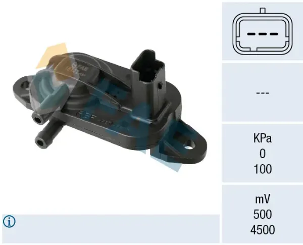 Sensor de pressão dos gases de escape 16122 FAE