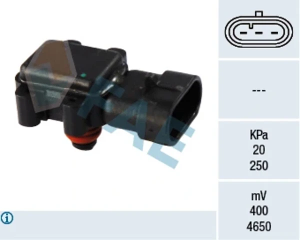 15018 FAE sensor de pressão no coletor de admissão, map