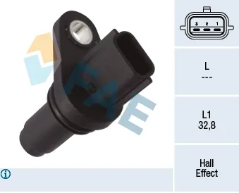 Sensor de posição (de revoluções) de cambota 79438 FAE